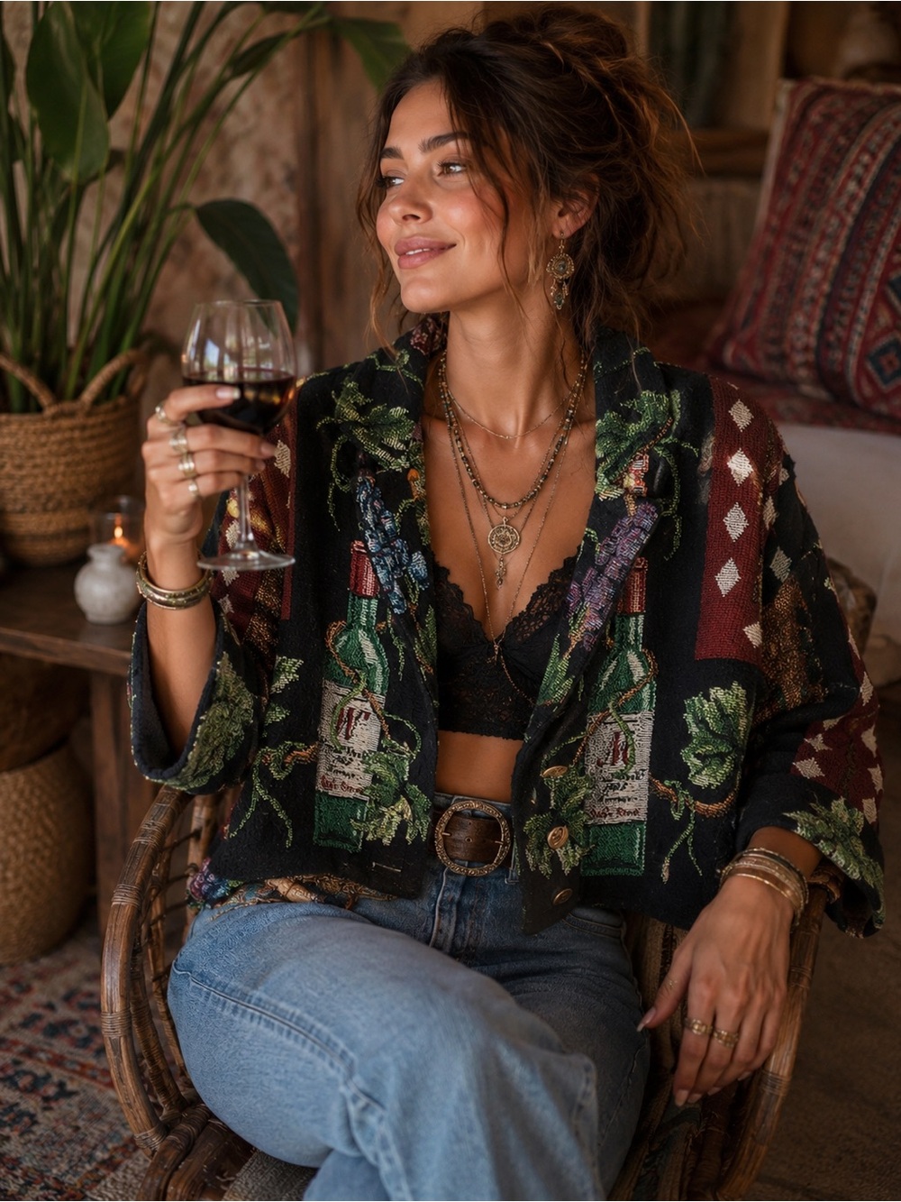 Laguna fashion’s vintage tapestry jacket